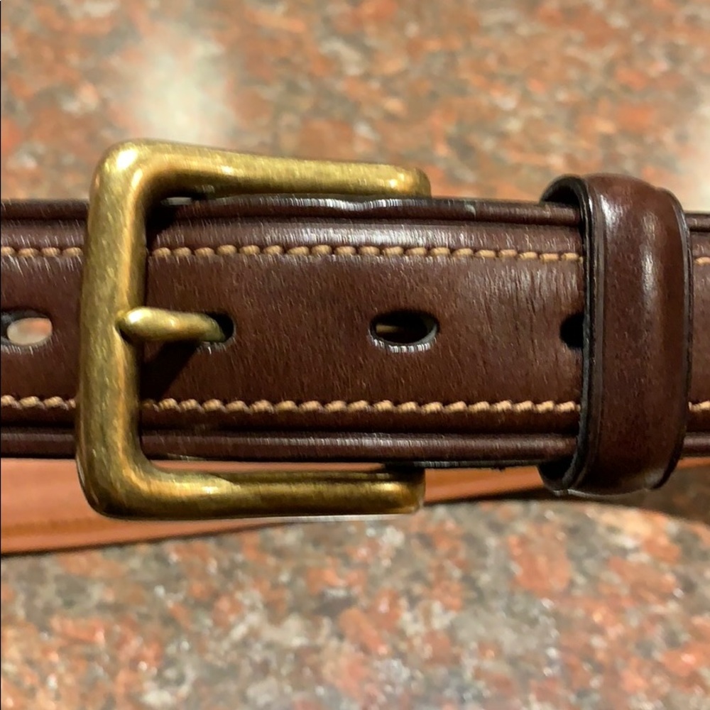 Coach belt brown leather
